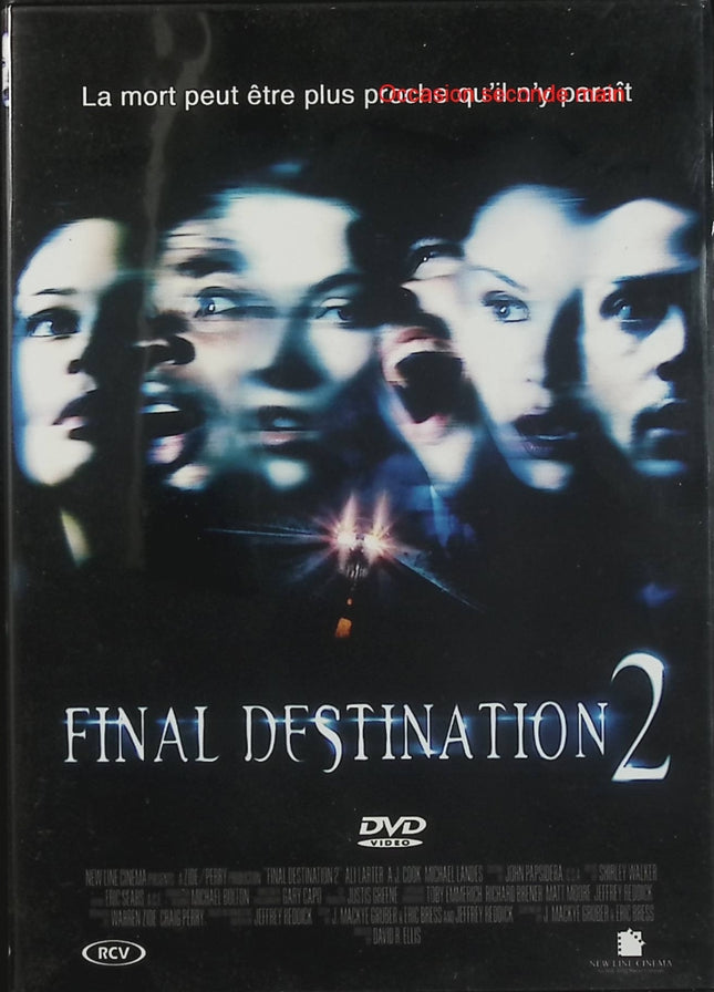 Destination Finale 2 DVD Ali Larter A.J. Cook Tony Todd Film Horreur Thriller Mort – DVD