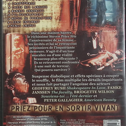 La Maison de l'horreur DVD Geoffrey Rush Famke Janssen Liam Neeson Film Horreur – DVD