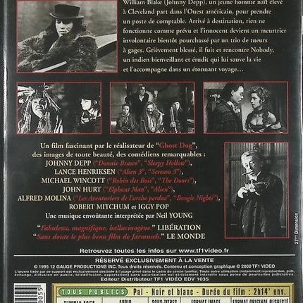 DVD western dramatique Dead Man Johnny Depp film culte Jim Jarmusch - DVD