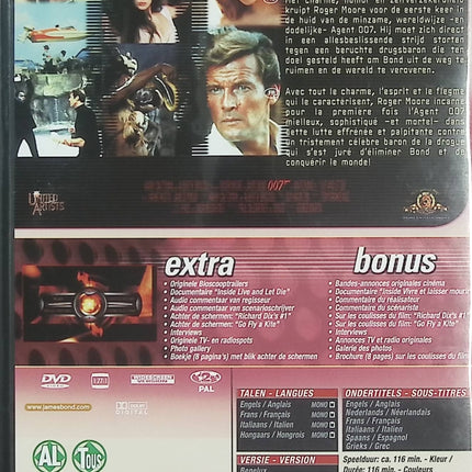 Vivre et laisser mourir DVD James Bond 007 Roger Moore Jane Seymour Yaphet Kotto Film Espionnage Action – DVD