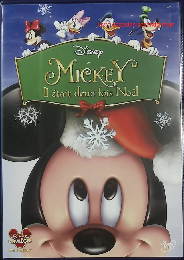 Mickey Il était deux fois Noël DVD – Disney – Noël, dessin animé, enfants, famille – DVD