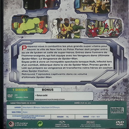 Ultimate Spider-Man Volume 3 DVD La Vengeance de Spider-Man Marvel Dessin Animé Enfant Super-Héros – DVD