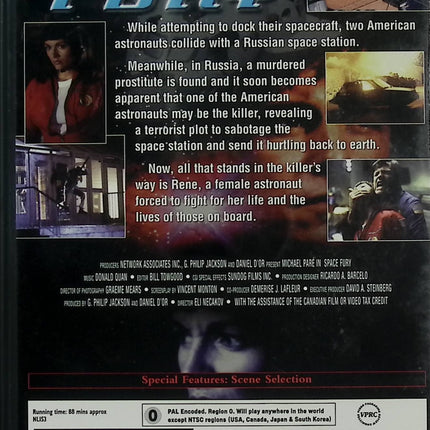 Space Fury DVD Michael Paré Lisa Bingley Tony Curtis Blondell Film Science-Fiction Thriller Espace – DVD en Anglais