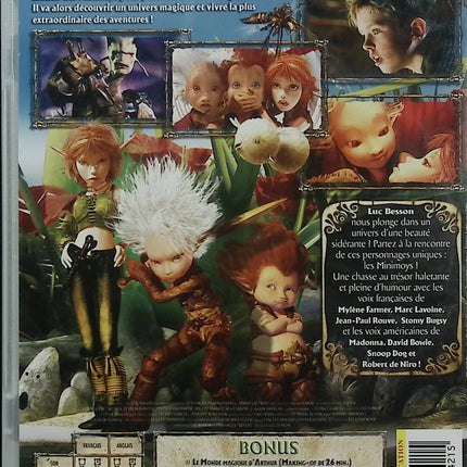 Arthur et les Minimoys DVD Luc Besson Freddie Highmore Mia Farrow Film Animation Enfant Fantastique – DVD
