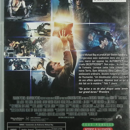 Transformers DVD – Shia LaBeouf, Megan Fox – Robots, Autobots, Decepticons, action, science-fiction – DVD
