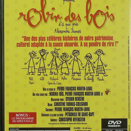 Les Robins des Bois Le Spectacle DVD Humour Français Théâtre Pef Jean-Paul Rouve Marina Foïs – DVD