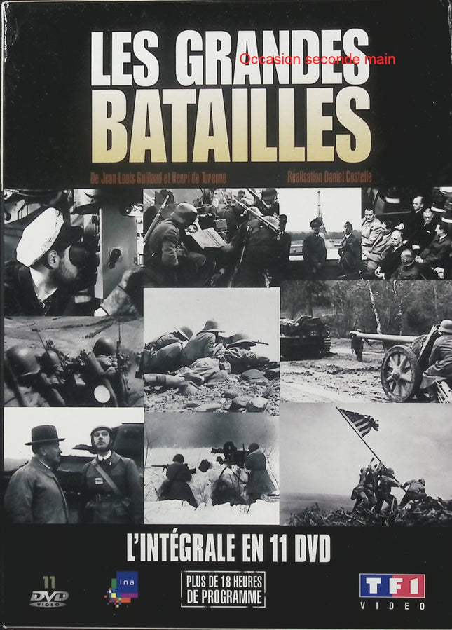 Les Grandes Batailles – L’intégrale en coffret 11 DVD, documentaires historiques sur les grandes batailles et l’histoire militaire – DVD