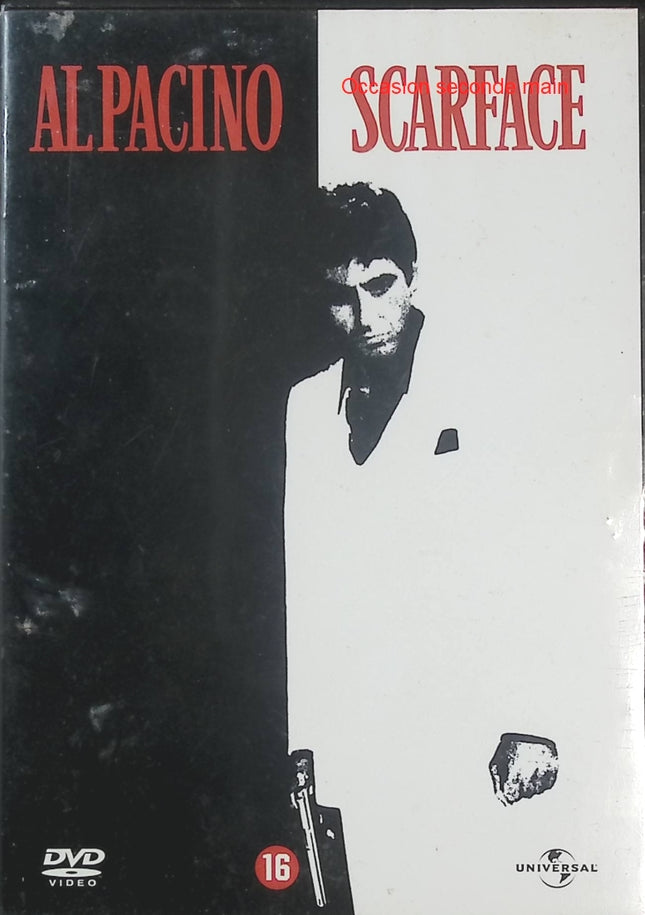 Scarface – Al Pacino – DVD film policier culte, gangsters, trafic de drogue et ascension criminelle à Miami réalisé par Brian De Palma – DVD