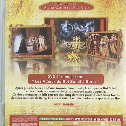 Le Roi Soleil – DVD comédie musicale française, spectacle musical événement consacré à Louis XIV, avec Emmanuel Moire et Christophe Maé – DVD