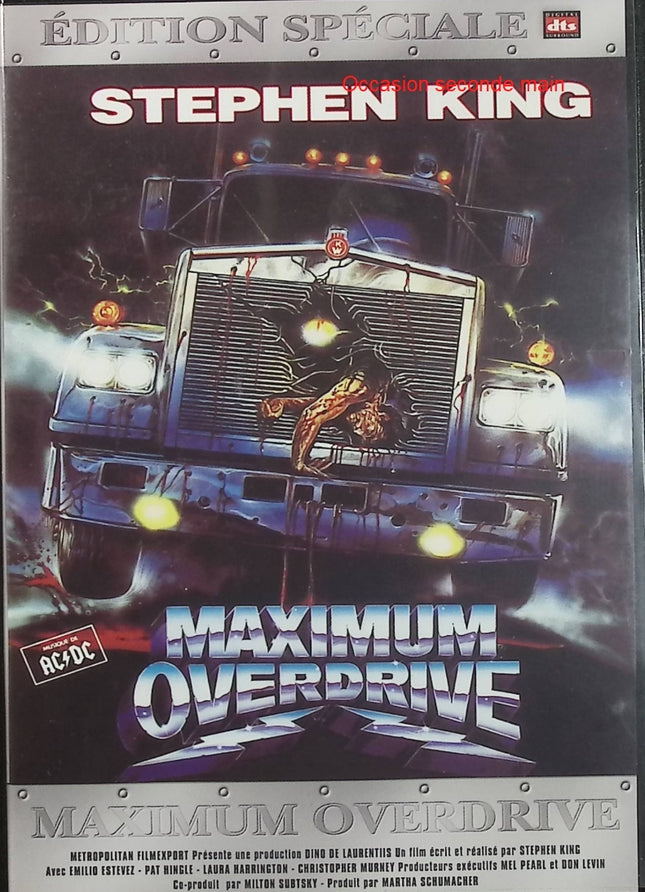 Maximum Overdrive DVD Stephen King Emilio Estevez Film Horreur Science-Fiction Camions – DVD
