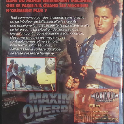 Maximum Overdrive DVD Stephen King Emilio Estevez Film Horreur Science-Fiction Camions – DVD