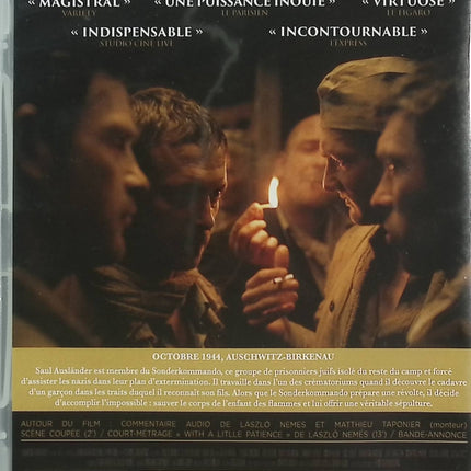 Le Fils de Saul DVD Géza Röhrig László Nemes Film Drame Historique Seconde Guerre Mondiale Shoah – DVD