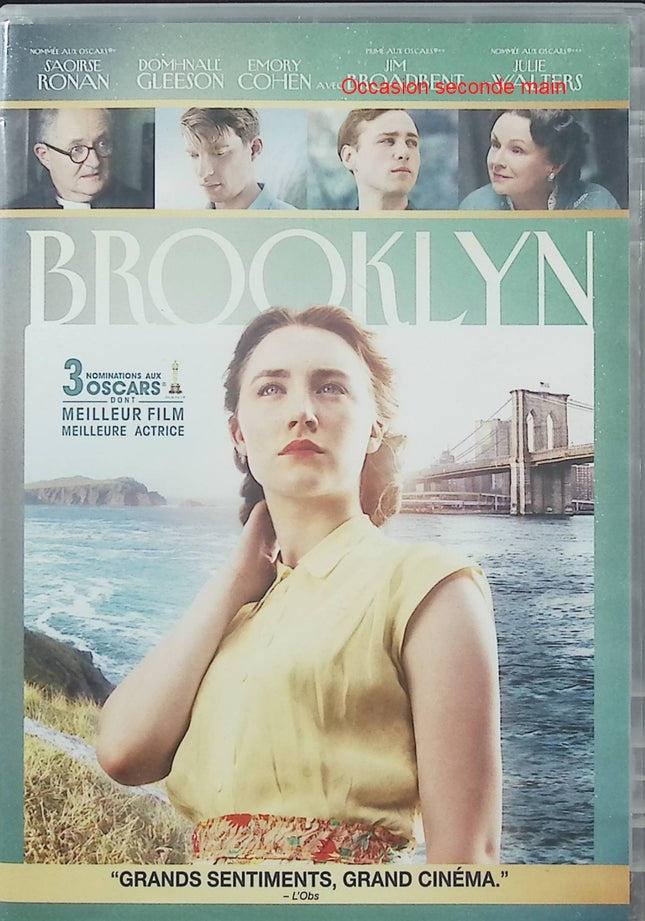 Brooklyn DVD Saoirse Ronan Emory Cohen Domhnall Gleeson Film Romance Drame Historique Irlandais – DVD