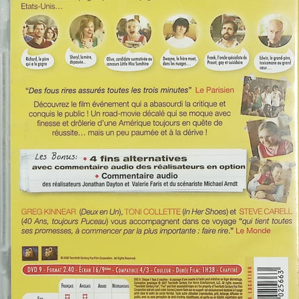 Little Miss Sunshine DVD Abigail Breslin Steve Carell Toni Collette Comédie Dramatique Film Culte – DVD