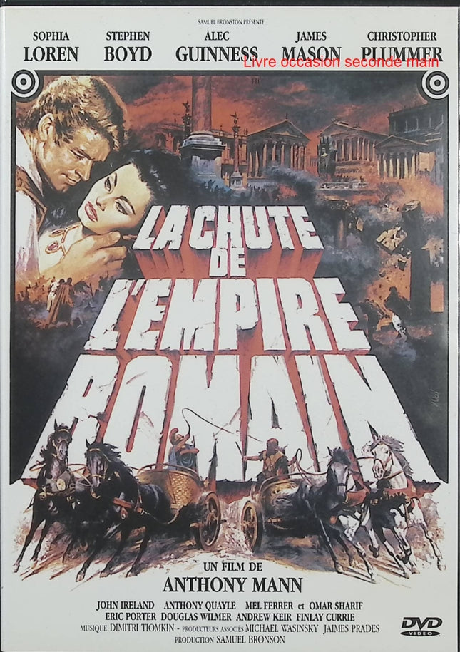 La Chute de l’Empire Romain DVD – Sophia Loren – Anthony Mann – Péplum Rome antique – DVD