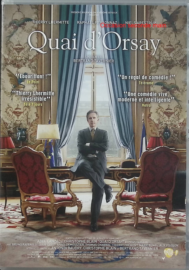 Quai d'Orsay DVD Thierry Lhermitte Raphaël Personnaz Niels Arestrup Comédie Politique – DVD