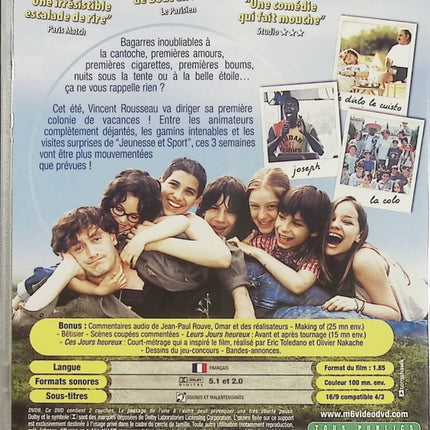 Nos Jours Heureux – Jean-Paul Rouve – DVD comédie française colonie de vacances humour familial - DVD