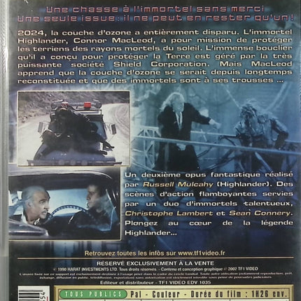 Highlander 2 Le Retour – Christophe Lambert – DVD film fantasy science-fiction aventure culte - DVD