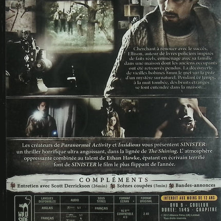 Sinister – Ethan Hawke, Juliet Rylance – DVD occasion film d’horreur culte - DVD