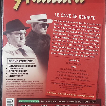 Le Cave se rebiffe – Policier, Comédie – DVD d’occasion avec Jean Gabin et Martine Carol - DVD