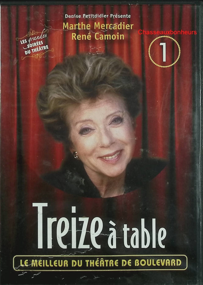 Treize à Table – Marthe Mercadier – DVD comédie française théâtre de boulevard culte - DVD