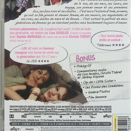 LOL DVD occasion – Sophie Marceau Christa Théret – comédie française génération ado et famille - DVD