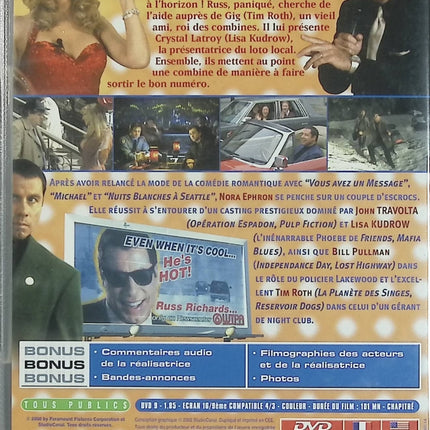 Le Bon Numéro DVD occasion – John Travolta Lisa Kudrow – comédie romantique policière culte - DVD