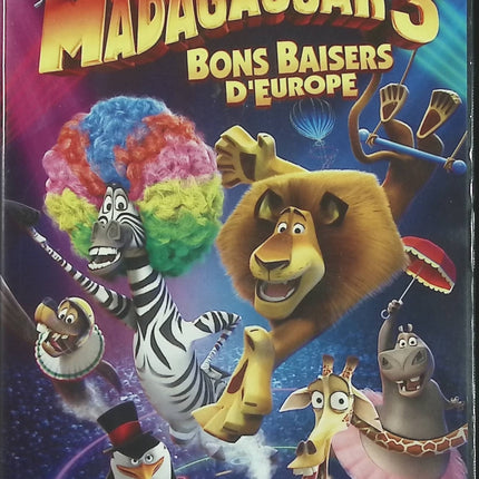 Madagascar 3 Bons baisers d’Europe – Ben Stiller, Chris Rock, David Schwimmer – DVD occasion animation culte - DVD
