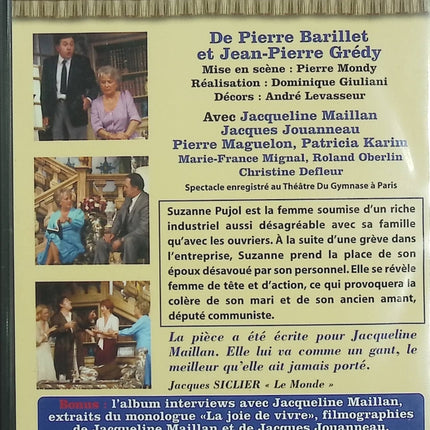 Potiche – Jacqueline Maillan – DVD comédie française théâtre film culte - DVD