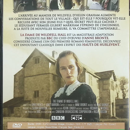 La Dame De Wildfell Hall – Toby Stephens – DVD mini-série romantique dramatique époque victorienne - DVD