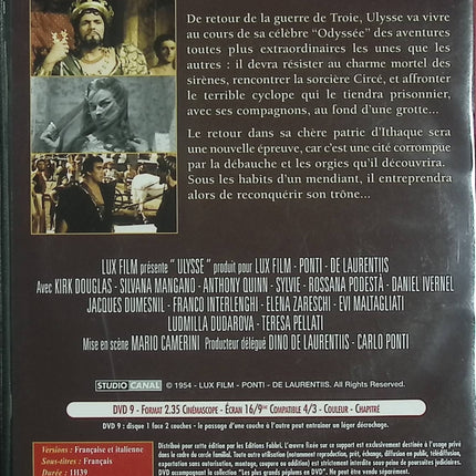 Ulysse – Kirk Douglas – DVD film aventure mythologie grecque péplum culte - DVD