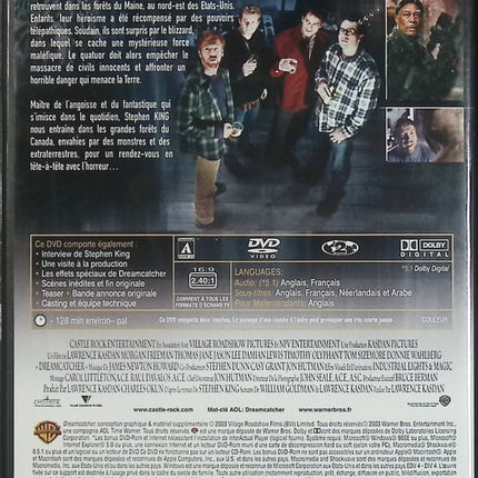 Dreamcatcher DVD occasion – Morgan Freeman Thomas Jane – thriller fantastique adapté de Stephen King - DVD