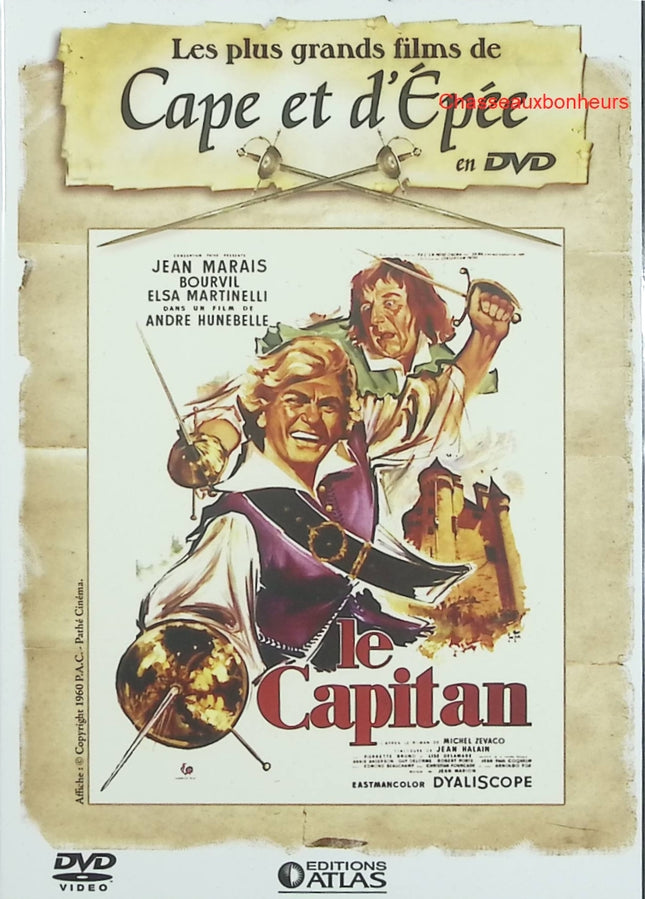 Le Capitan – Jean Marais – DVD film de cape et d’épée Bourvil aventure culte - DVD