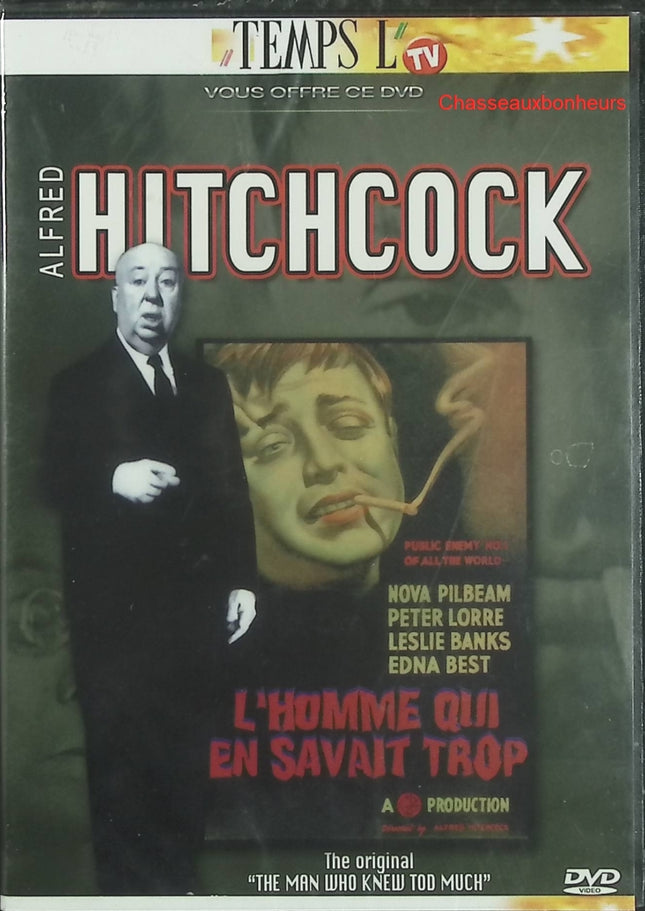 L’Homme qui en savait trop – Peter Lorre – DVD thriller Alfred Hitchcock classique suspense - DVD