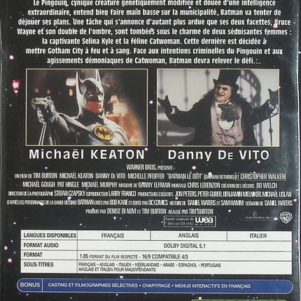 Batman, Le Défi – Michael Keaton – DVD film super-héros Gotham action fantastique culte - DVD