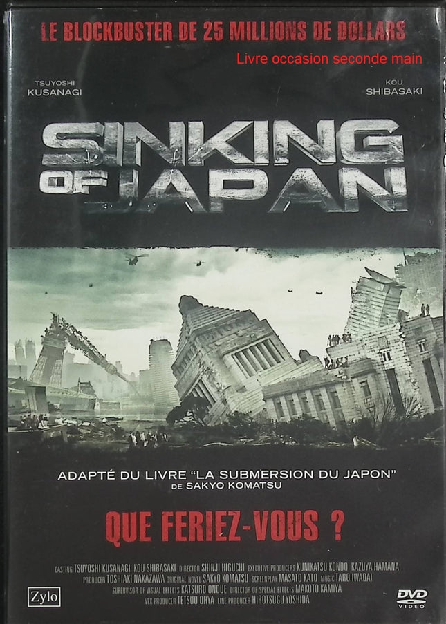 Sinking of Japan DVD – Film catastrophe japonais – Séisme, tsunami, survie, fin du Japon – DVD