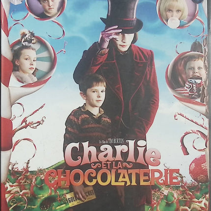 Charlie et la chocolaterie DVD – Johnny Depp – Tim Burton, Willy Wonka, chocolat, aventure, famille – DVD