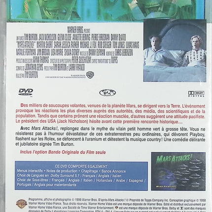 Mars Attacks! - Jack Nicholson, Glenn Close, Michael J. Fox, Pierce Brosnan, Tim Burton - DVD