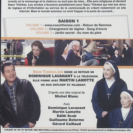 Sœur Thérèse.com – Coffret intégral Saison 1, 3 DVD avec Dominique Lavanant et Martin Lamotte, série policière française pleine d’humour – DVD