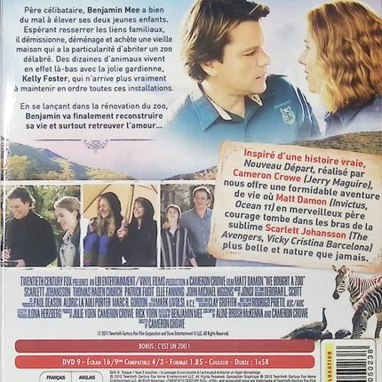 Nouveau départ – Comédie dramatique, Famille – DVD d’occasion avec Matt Damon et Scarlett Johansson - DVD