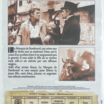 Les Mystères de Paris – Jean Marais – DVD film aventure historique classique français - DVD