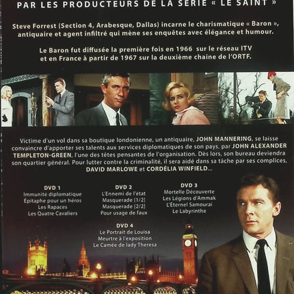 Alias le Baron – Volume 1 – Steve Forrest – DVD série espionnage 15 épisodes culte - DVD