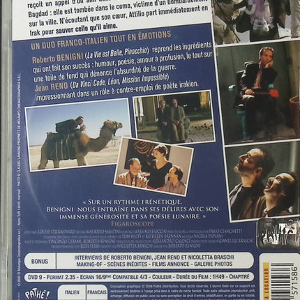 Le Tigre et la Neige – DVD Film de Roberto Benigni avec Jean Reno - DVD