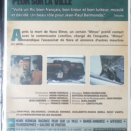 Peur sur la ville – DVD Polar Culte avec Jean-Paul Belmondo - DVD