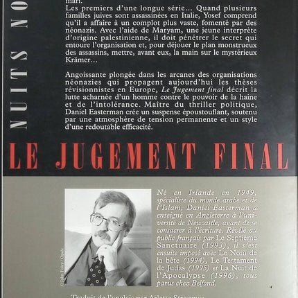 Le jugement final - Daniel Easterman - livre