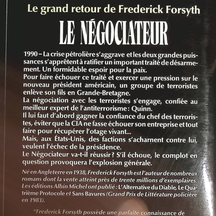 Le Négociateur - Frederick Forsyth - livre