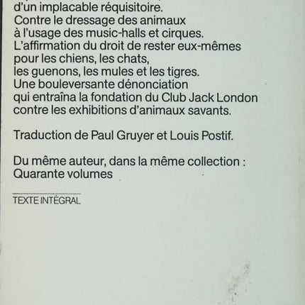 Michael, chien de cirque - Jack London - Livre