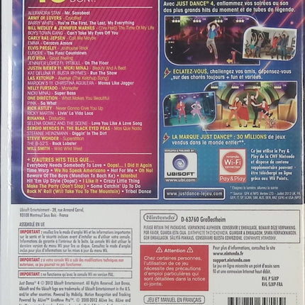 Just Dance 4 - Nintendo Wii - Jeux vidéo