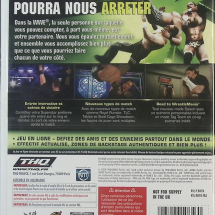 WWE SmackDown vs Raw 2009 - Nintendo Wii - Jeux vidéo