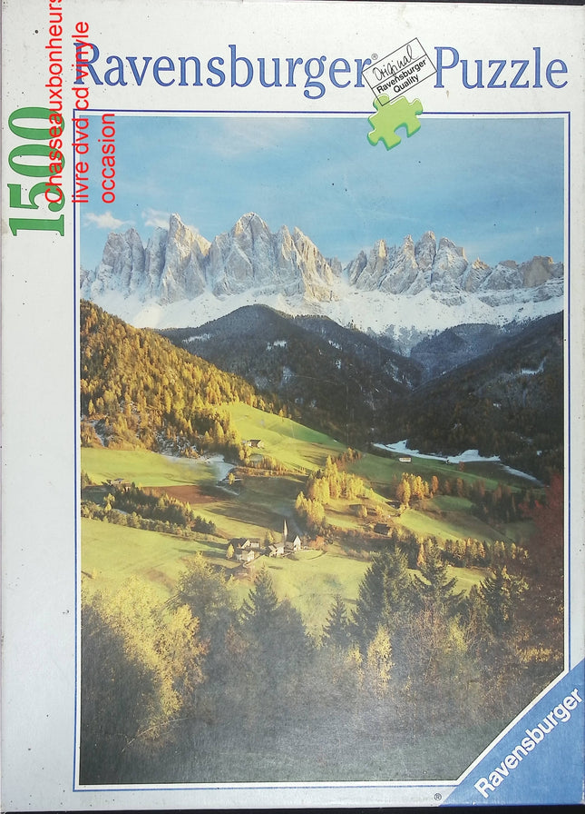 Puzzle 1500 pièces Ravensburger Automne à Saint Magdalena – paysage montagne automnal occasion adulte - jeu de société Puzzle